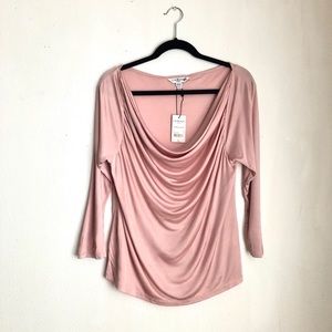 L.K. Bennett blouse blush pink size:L career